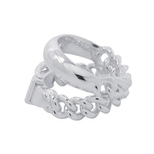 将图像加载到图库查看器中,HERMES BoucleSellier Unflexible Ring Size 51/#11 SV925