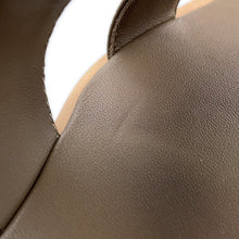 Load image into Gallery viewer, HERMES Oran Sandals Etoupe Epsom Size 35H