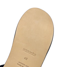 Load image into Gallery viewer, HERMES Izmir Sandals Moka Calf Leather Size 40