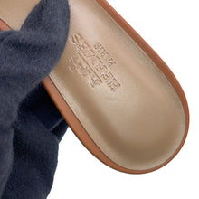 Load image into Gallery viewer, HERMES Oazis Sandals GoldH071002Z03360 Calf Leather Size 36