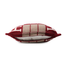 Load image into Gallery viewer, HERMES Avalon III Cushion Ecru/Rouge HH102666M59 Wool90% Cashmere10% Size PM