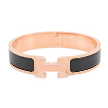 Load image into Gallery viewer, HERMES ClicH Bracelet Size PM BlackH700001FO01PM Metal Enamel