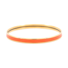 Load image into Gallery viewer, HERMES Uni Bangle OrangeH240001F8A65 Gold Plated Enamel