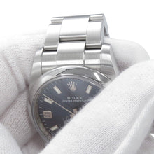 将图像加载到图库查看器中,ROLEX Oyster Perpetual W34mm Stainless Steel Blue Dial114200