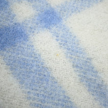 Load image into Gallery viewer, BURBERRY Check Wool Scarf Dive Blue81258301 Wool100%
