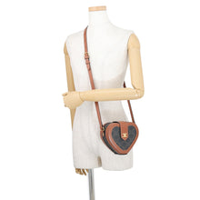 将图像加载到图库查看器中,CELINE Triomphe Heart Tambour Shoulder Bag Tan198212BZJ.04LU PVC Leather