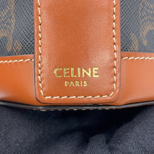 将图像加载到图库查看器中,CELINE Triomphe Heart Tambour Shoulder Bag Tan198212BZJ.04LU PVC Leather