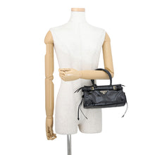 将图像加载到图库查看器中,PRADA Bonnie Mini Handbag Black1BA486_2CYR_F0002_V_OOM Leather Size Mini