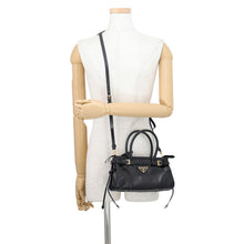 将图像加载到图库查看器中,PRADA Bonnie Mini Handbag Black1BA486_2CYR_F0002_V_OOM Leather Size Mini