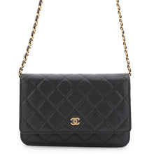 Load image into Gallery viewer, CHANEL Matelasse Classic Chain Wallet BlackAP0250-Y01864-C3906 Caviar Leather