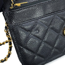 Load image into Gallery viewer, CHANEL Matelasse Classic Chain Wallet BlackAP0250-Y01864-C3906 Caviar Leather