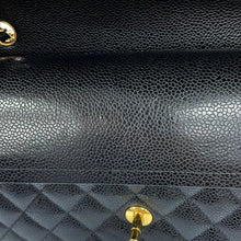 Load image into Gallery viewer, CHANEL Matelasse W Flap ChainShoulder Bag BlackA01112-Y01864-C3906 Caviar Leather Size 25
