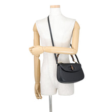 Load image into Gallery viewer, GUCCI Bamboo 1947 Black863165 AAGDM 1096 Leather Size Small