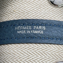 Load image into Gallery viewer, HERMES Neo Garden Blue Tempete Negonda Leather Size 23