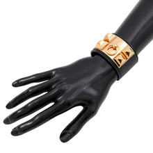 Load image into Gallery viewer, HERMES Collier de Chien Bangle Size XS Black Epsom Swift Leather