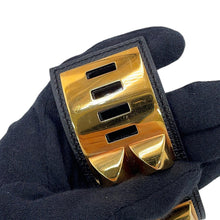Load image into Gallery viewer, HERMES Collier de Chien Bangle Size XS Black Epsom Swift Leather