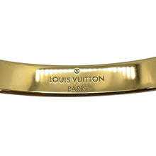 Load image into Gallery viewer, LOUIS VUITTON Cuff nanogram Size M GoldM00252 Monogram・Pattern Metal