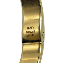 Load image into Gallery viewer, LOUIS VUITTON Cuff nanogram Size M GoldM00252 Monogram・Pattern Metal