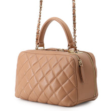 Load image into Gallery viewer, CHANEL Matelasse Trendy CC Bowling Bag BeigeA93007 Lambskin