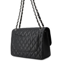 Load image into Gallery viewer, CHANEL Matelasse W Flap ChainShoulder Bag BlackA58600 Caviar Leather Size 30