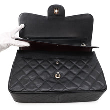 Load image into Gallery viewer, CHANEL Matelasse W Flap ChainShoulder Bag BlackA58600 Caviar Leather Size 30