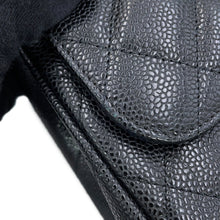 Load image into Gallery viewer, CHANEL Matelasse W Flap ChainShoulder Bag BlackA58600 Caviar Leather Size 30