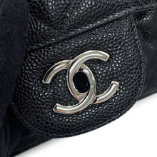 Load image into Gallery viewer, CHANEL Matelasse W Flap ChainShoulder Bag BlackA58600 Caviar Leather Size 30