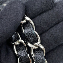 Load image into Gallery viewer, CHANEL Matelasse W Flap ChainShoulder Bag BlackA58600 Caviar Leather Size 30