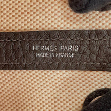 Load image into Gallery viewer, HERMES Neo Garden Ebene/Ecru Toile H Negonda Leather Size 23