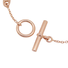 Load image into Gallery viewer, HERMES Chaine d'Ancre Farandole Bracelet Size ST 18K Pink Gold