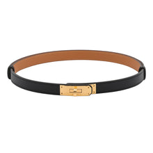 Load image into Gallery viewer, HERMES Kelly Belt Black Epsom