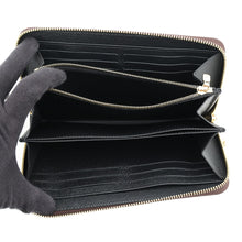 Load image into Gallery viewer, LOUIS VUITTON Zippy Wallet NoirM82444 Monogram Reverse Canvas