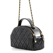Load image into Gallery viewer, CHANEL Matelasse 2WayShoulder Bag Black Leather