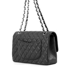 Load image into Gallery viewer, CHANEL Matelasse W Flap ChainShoulder Bag BlackA01112 Caviar Leather Size 25