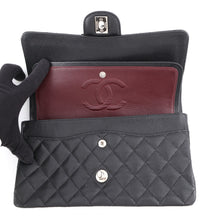 Load image into Gallery viewer, CHANEL Matelasse W Flap ChainShoulder Bag BlackA01112 Caviar Leather Size 25