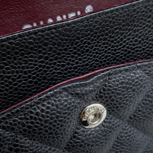Load image into Gallery viewer, CHANEL Matelasse W Flap ChainShoulder Bag BlackA01112 Caviar Leather Size 25