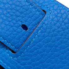 Load image into Gallery viewer, HERMES Jypsiere Blue Hydra Taurillon Clemence Size 34