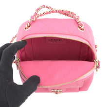 Load image into Gallery viewer, CHANEL Matelasse Backpack PinkAS0004 Caviar Leather