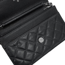 Load image into Gallery viewer, CHANEL Classic Matelasse Chain Shoulder Wallet BlackAP0250-Y01588-C3906 Caviar Leather