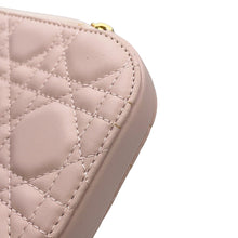 将图像加载到图库查看器中,Dior Lady Dior Call'in Dior Cannage 2-Way Phone Holder Powder PinkS0872ONMJ Lambskin