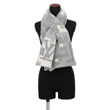 Load image into Gallery viewer, LOUIS VUITTON Damouflage Scarf Gray/WhiteM93391 Wool81% Nylon19%