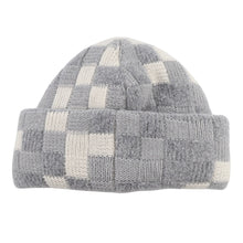 Load image into Gallery viewer, LOUIS VUITTON Beanie Damouflage Pearl Blow Size S Gray/WhiteM7874A Wool88% Nylon12%
