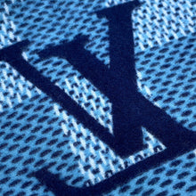 将图像加载到图库查看器中,LOUIS VUITTON Scarf Monogram Check Navy/SmokeBlueM97446 Cashmere100%