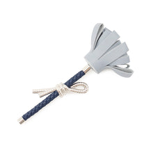 Load image into Gallery viewer, HERMES Brooch Fleur Blue Lynn Metal Lambskin