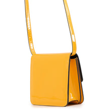 Load image into Gallery viewer, FENDI Calligraphy Shoulder Bag Yellow8BT317 Patent Leather