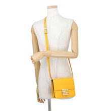 Load image into Gallery viewer, FENDI Calligraphy Shoulder Bag Yellow8BT317 Patent Leather