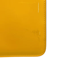 Load image into Gallery viewer, FENDI Calligraphy Shoulder Bag Yellow8BT317 Patent Leather