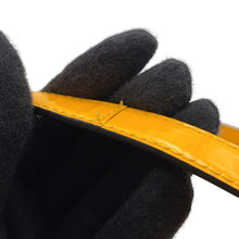 Load image into Gallery viewer, FENDI Calligraphy Shoulder Bag Yellow8BT317 Patent Leather