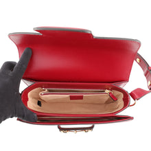 Load image into Gallery viewer, GUCCI Horsebit 1955 Shoulder Bag Beige/Red602204 GG Supreme Size Medium