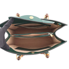 Load image into Gallery viewer, GUCCI Diana Bamboo Handle 2-Way Handbag Green703218 Leather Size Large